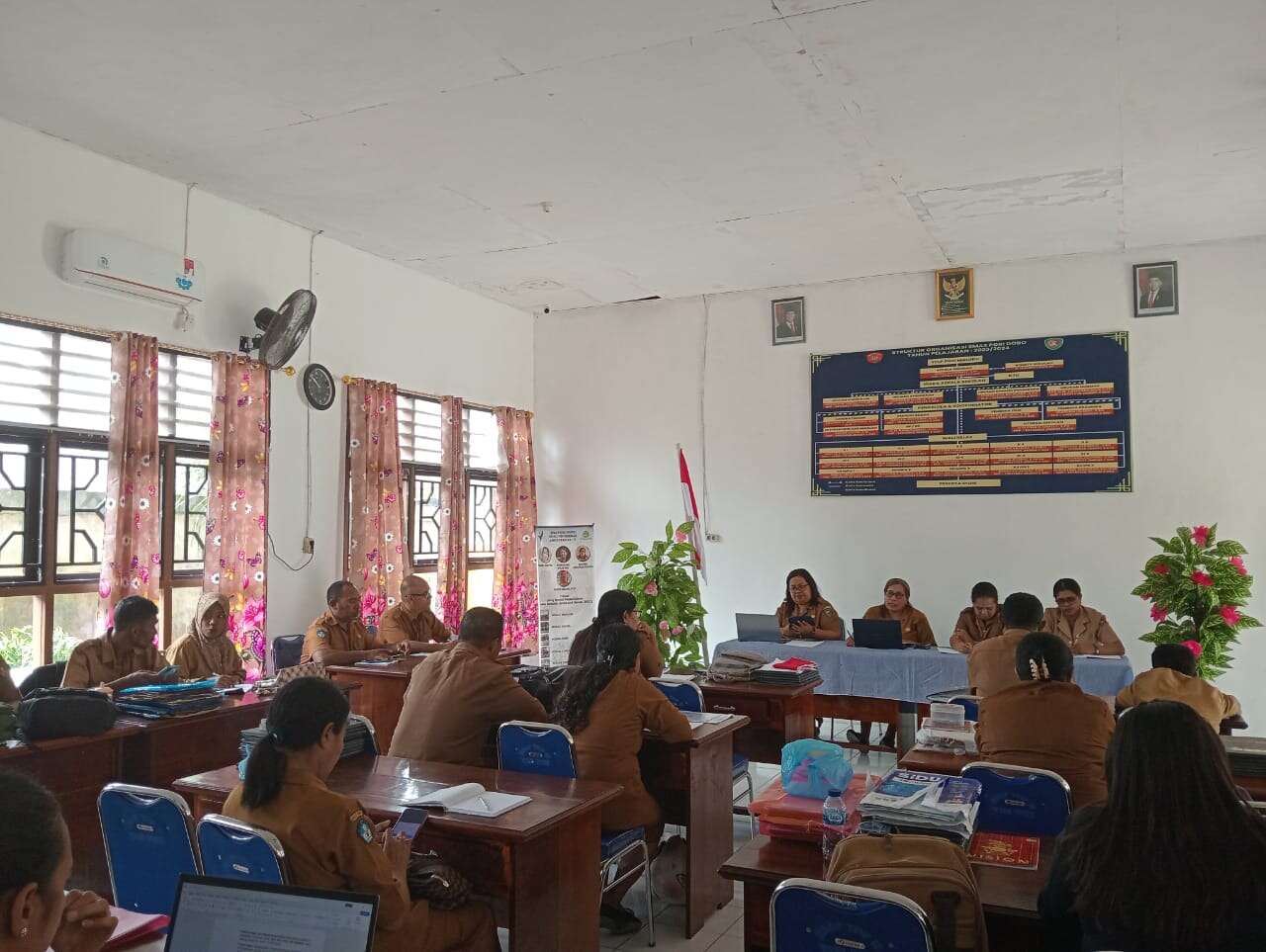 Rapat bersama Kepala SMA PGRI DOBO dan Dewan Guru  Persiapan Proses Pembelajaran Pada Semester Ganjil Tahun Pelajaran 2025/2026